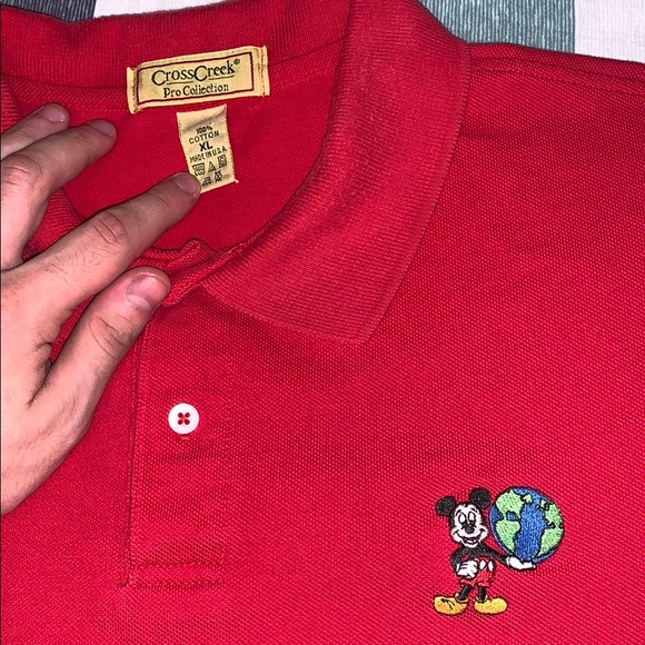 Disney Other - Vintage Mickey Mouse Earth  Polo